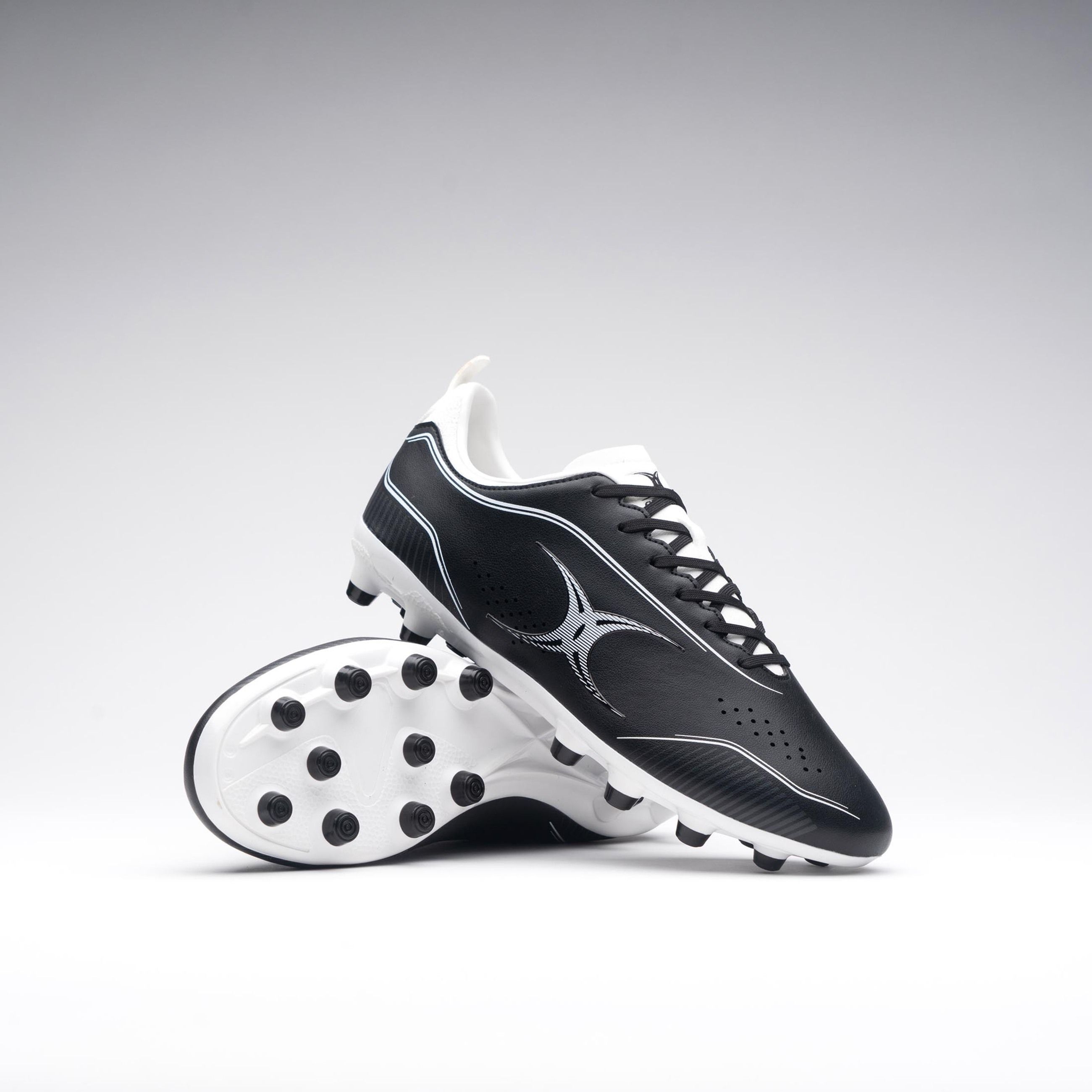 Chaussure de rugby - Homme - GILBERT - BOOT CAGE TORQ MSX - Noir/Blanc - Taille 40 - Crampons moulés Chaussure de rugby - Homme - GILBERT - BOOT CAGE TORQ MSX - Noir/Blanc - Taille 40 - Crampons moulés