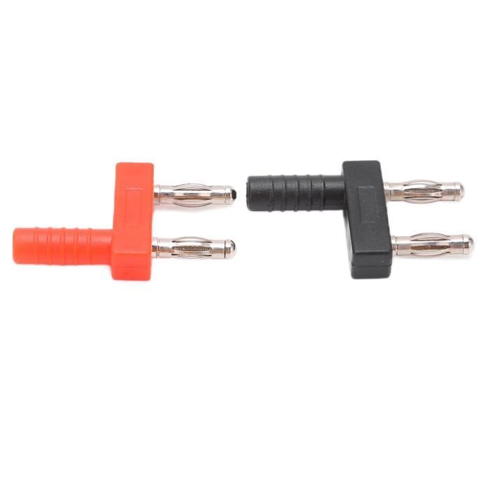 Tbest Fiche Banane Double 10 Pièces Banane Double Prise Forte