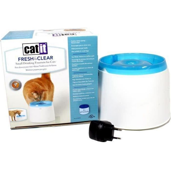 Catit Fontaine à Eau Pour Chat Compacte 2 Litres