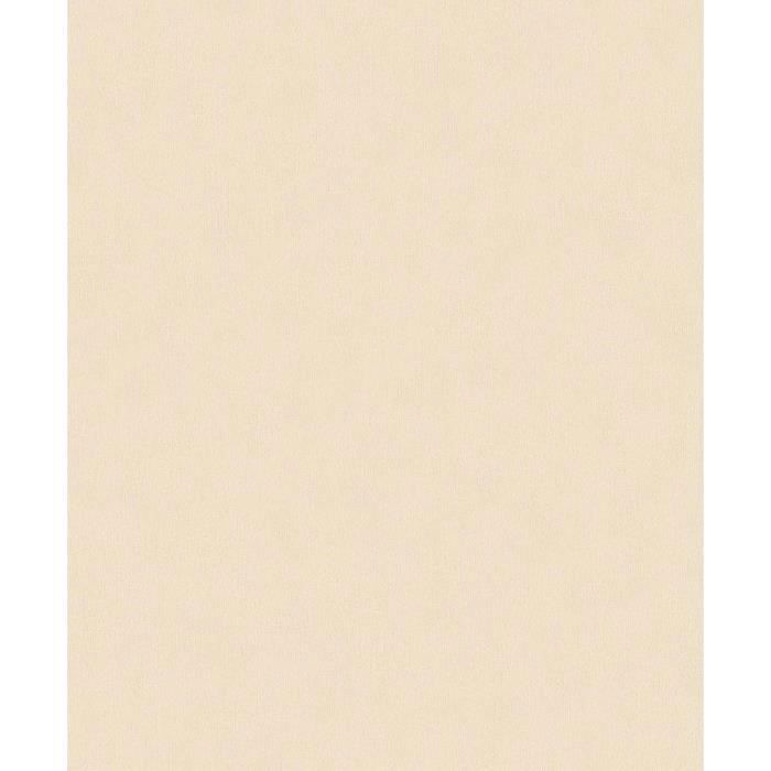 Papier Peint Uni en Intissé - Ecru - 10 x 0,53 m