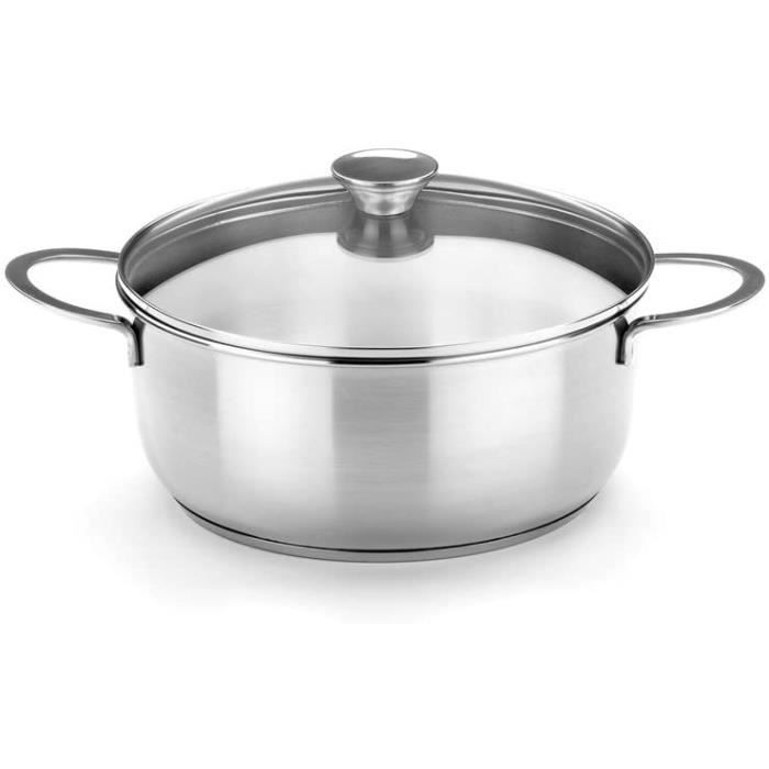 Couvercle Home Ecopoint En Acier Inoxydable 18/10 - Diamètre 22 Cm - Pour Casseroles Et Poêles (Argenté) - 4