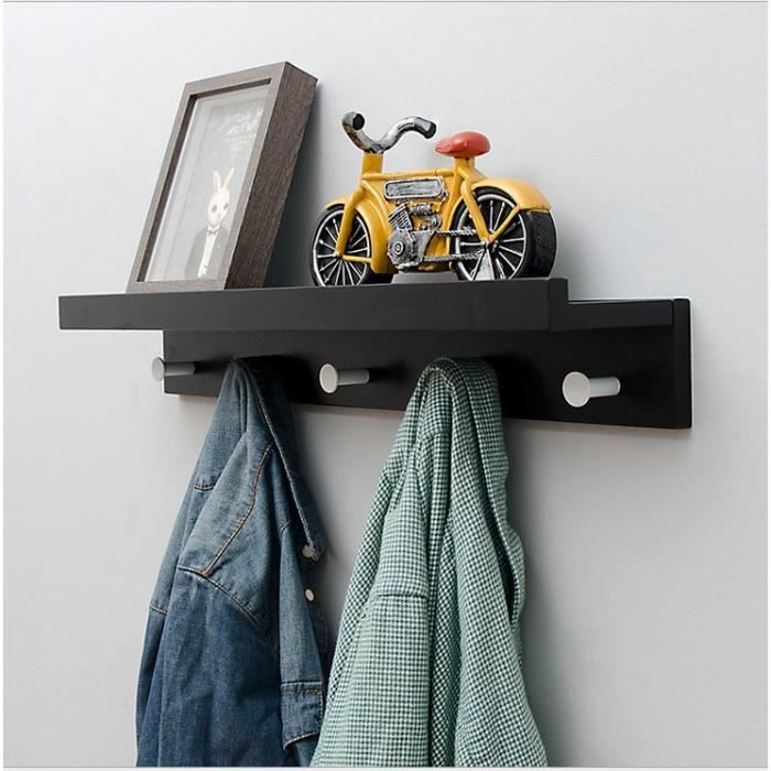1pcs Portemanteau Etagere Murale Porte Manteau Salle De Bain