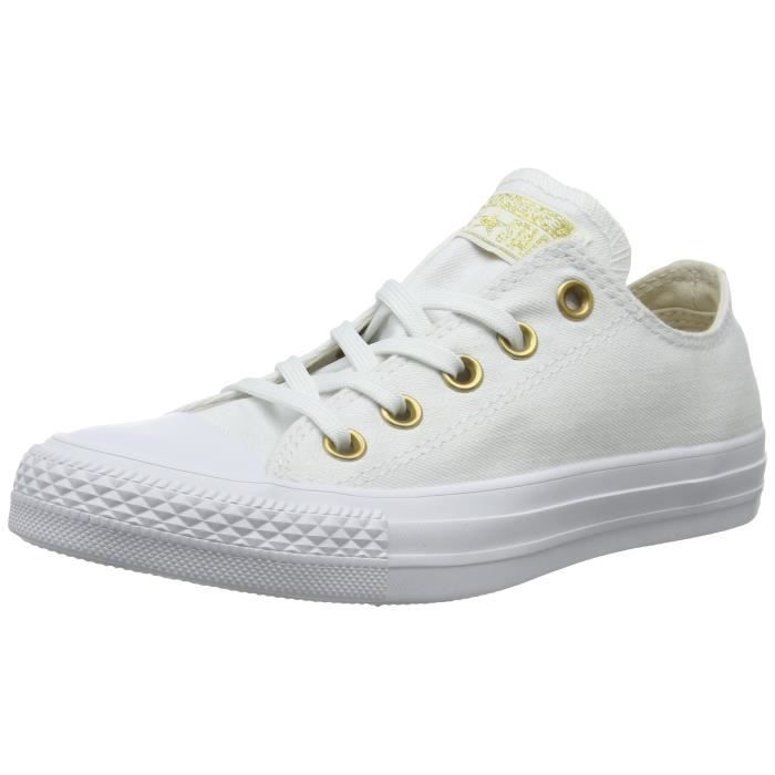 converse blanche basse taille 40