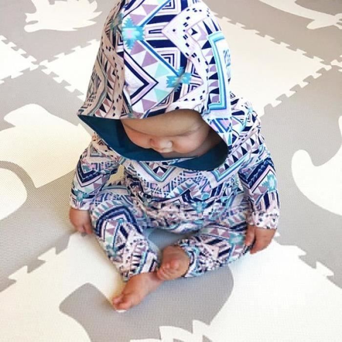 Combinaison Bébé à Manches Longues En Tricot De Couleur Unie 2 Pièces