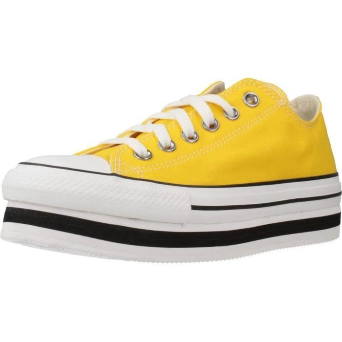 converse femme jaune