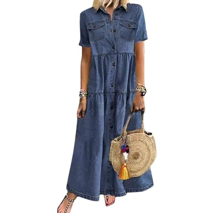 Robe tunique jean femme hotsell