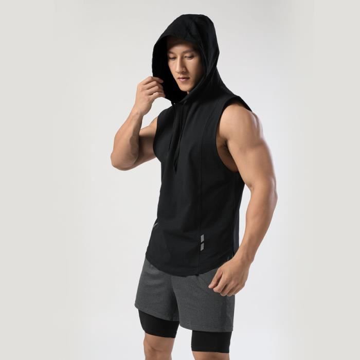 Debardeur avec capuche homme clearance