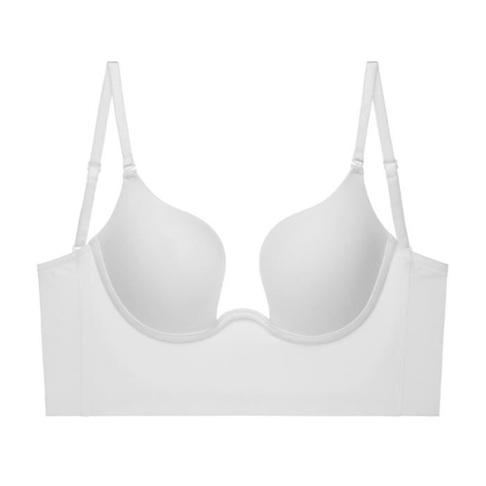 Soutien PushUp dos nu pour femmes décolleté Sexy décolleté plongeant dos
