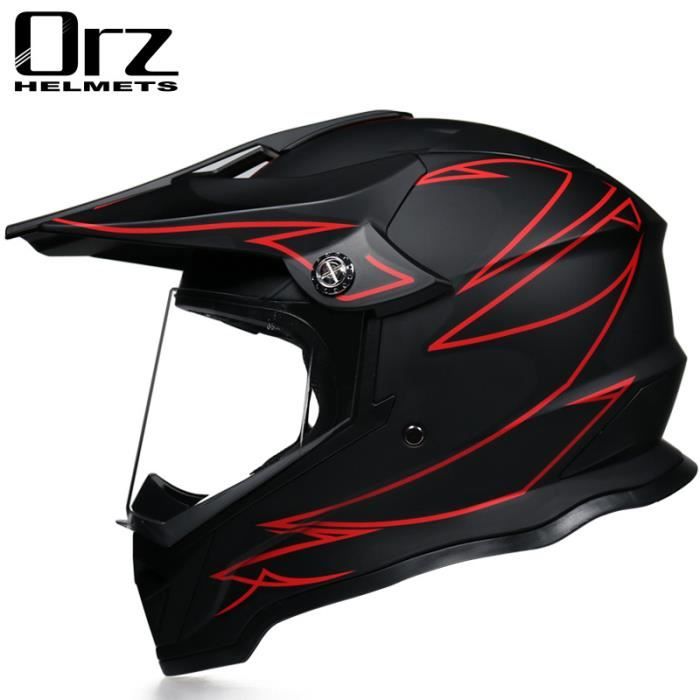 Casque Motocross Intégral Certifié DOT - Tailles S à XL, ABS, Avec Lunette, Pour VTT, Enduro, Jeunes Et Adultes - 6