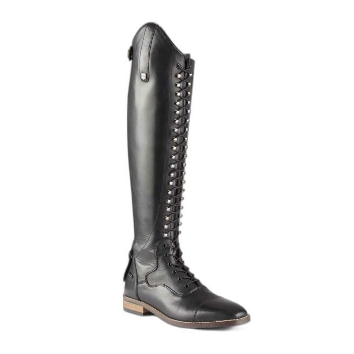 Botte equitation cuir lacet deals