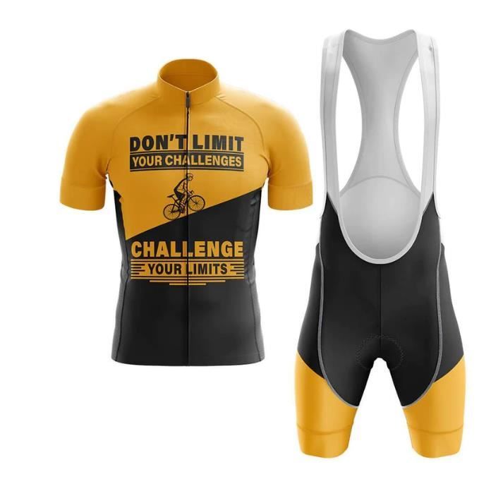 Culture Velo Maillot de Cyclisme Homme Pro Manches Courte Ete Respirant