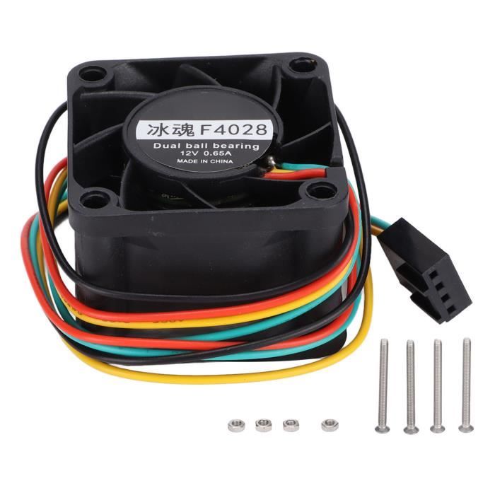 Qiilu Ventilateurs de boîtier PC Ventilateurs de boîtier de PC 16000 tr/min deux roulements à