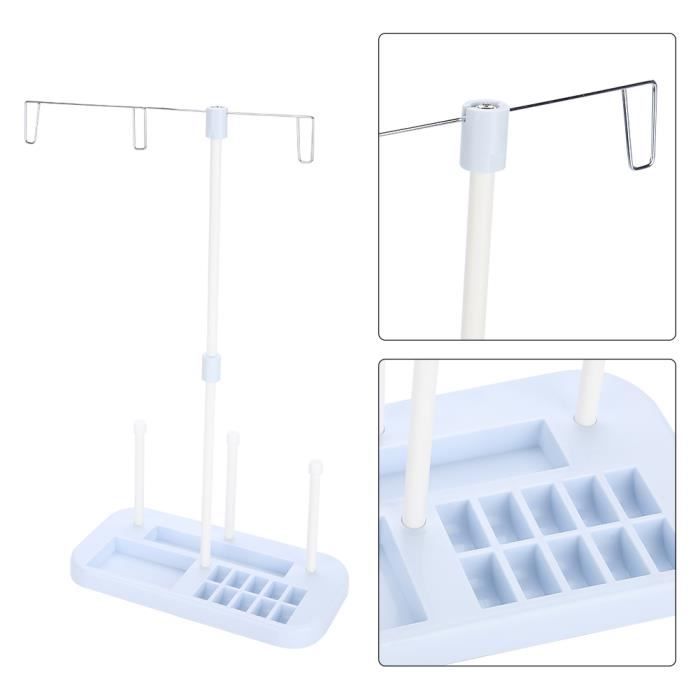 Support De Fil Pour Machine à Coudre Couleur Violette Construction Amovible Materiau En Plastique Et Acier Inoxydable Support De Fil 94988521