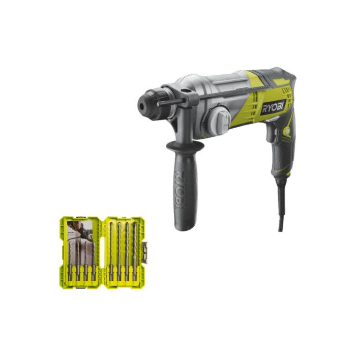 Pack RYOBI Marteau perforateur RSDS680 KA2 SDSPlus Coffret empilage 8 forets RAK08SDS2 SDSPLUS - vue 7
