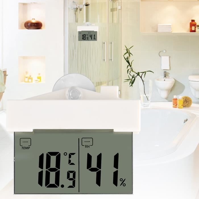 Meilleurs prix pour SALUTUYA Hydromètre thermomètre Thermomètre LCD hydromètre numérique intérieur extérieur Station météo fenêtre jardin pluviometre