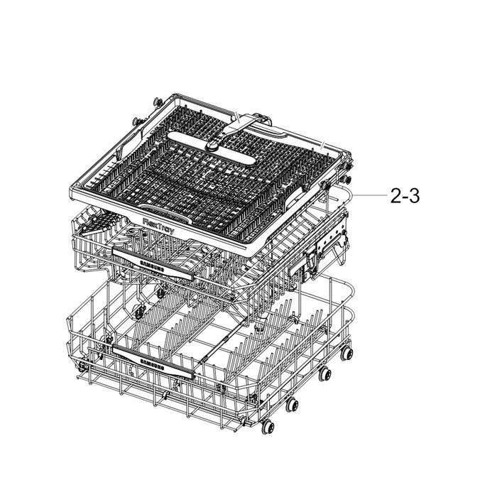 Panier supérieur repère 2 3 dorigine Lave vaisselle DD97 SAMSUNG