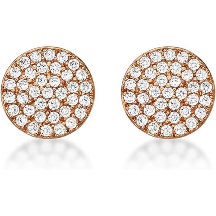 Boucles D'oreilles Petites Croix Clip Ou Percé, Sans Nickel, Métal Argenté - Tendance