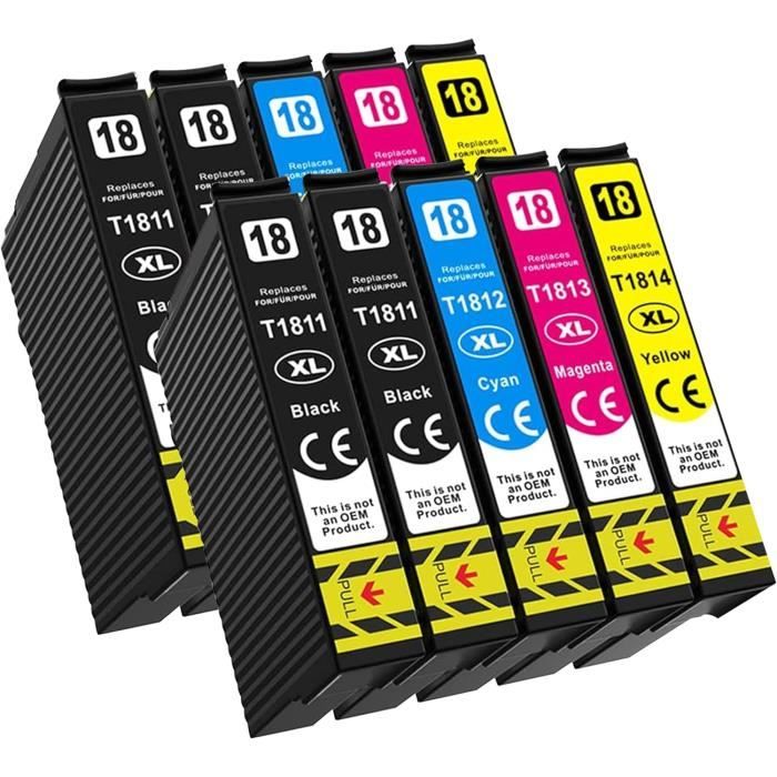 Lot De 6 Cartouches D'encre Compatibles HP 933C, 933M, 933Y XL - Cyan, Magenta, Jaune - Non-OEM Par Go Inks