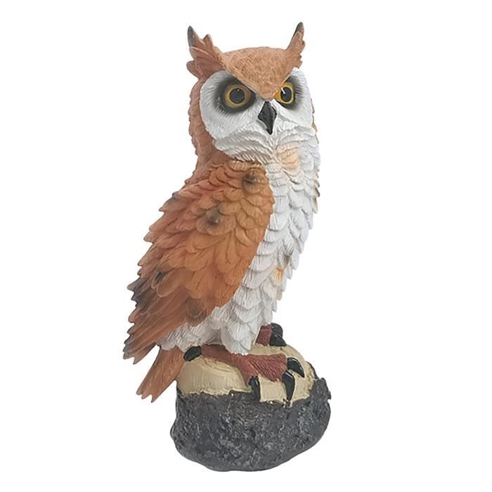 Statue Hibou Décorative PIGPIGFLY - Sculpture En Polyrésine Noir, Style Grec Antique Pour Maison/Bureau