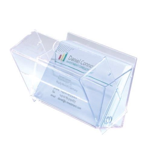 Sigel GmbH Boîte de 100 cartes de visite Transparent 86 x 56 mm