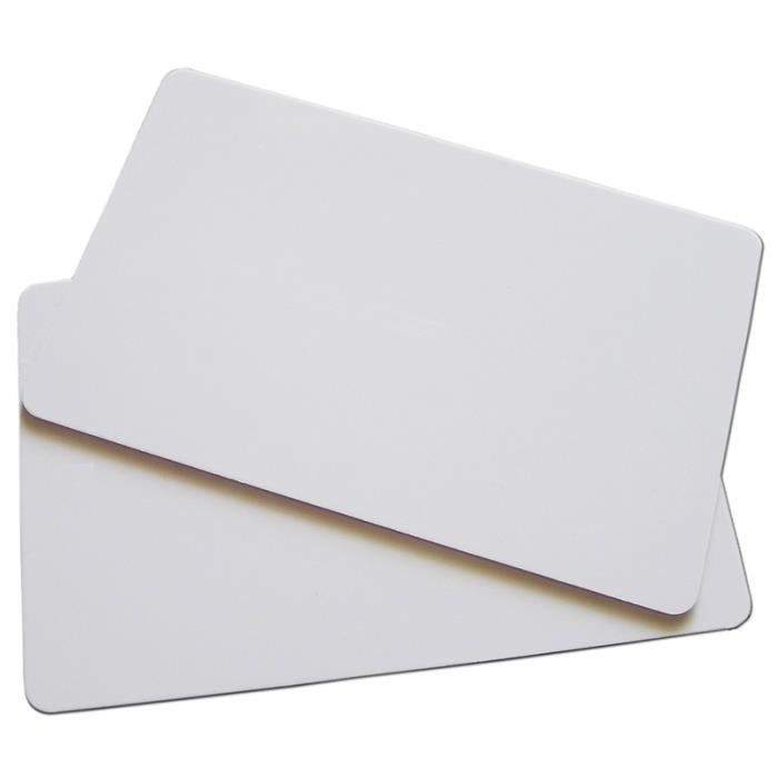 Lot De 30 Cartes PVC Vierges 20 Mil - Format Carte De Crédit (86x54 Mm) - Impression Recto Verso, Jaune, Imperméables - 8