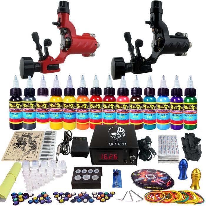 Solong Tattoo TK249 Kit de Tatouage Complète 2 Machine à Tatouer
