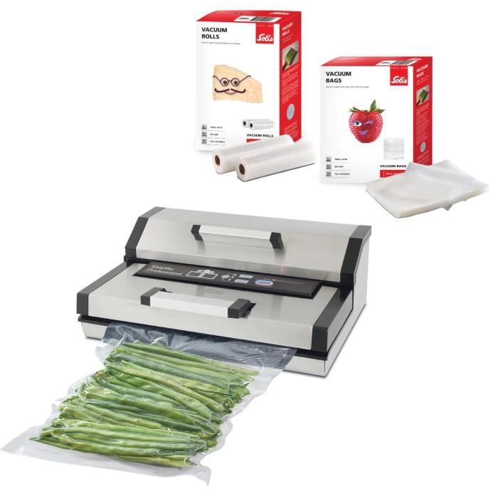 Machine Sous Vide Alimentaire - Sous Videuse + 2 Rouleaux Sous Vide et Machine Sous Vide Alimentaire - Sous Videuse + 2 Rouleaux Sous Vide et