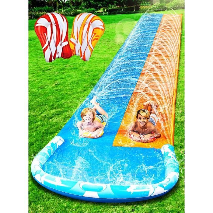 JOYIN Toboggan Aquatique de 685 cm et 2 bodyboards, toboggans