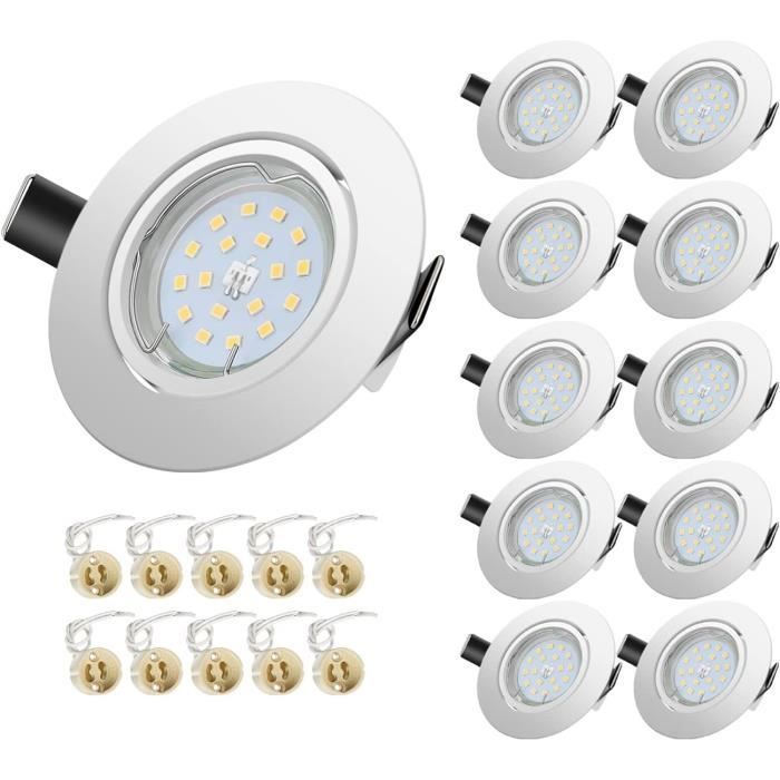 Spot Encastré LED Bronze Rond 5 Watts Blanc Froid 230V - GU10