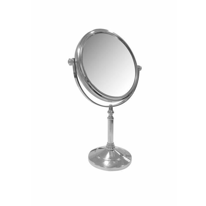 Chrome Miroir Rasage Make up 2 X Grossissement Salle de Bain Coiffeuse Stand