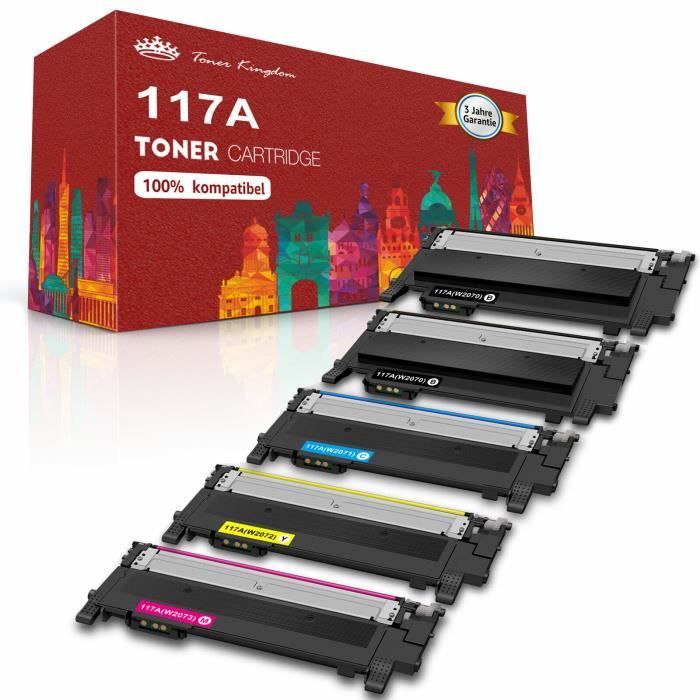 ColorKing Cartucho de tóner Compatible Reemplazo para HP 117A para HP