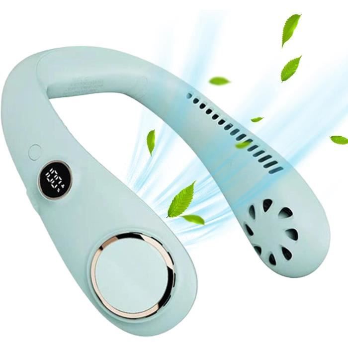 Ventilateur de Cou Rafraichisseur dairVentilateur Portable Cou 5500mAh