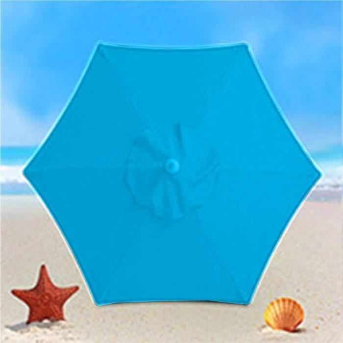 Toile De Rechange Pour Parasol 6 Baleines 3m - Étanche, Anti-UV, Plusieurs Coloris