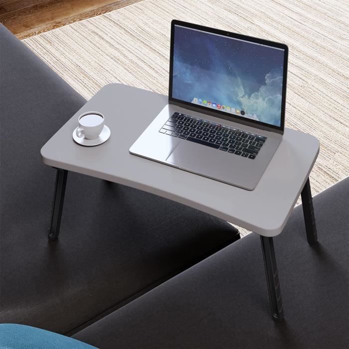 Table pour ordinateur portable table de lit pliable avec pieds réglable á  choix