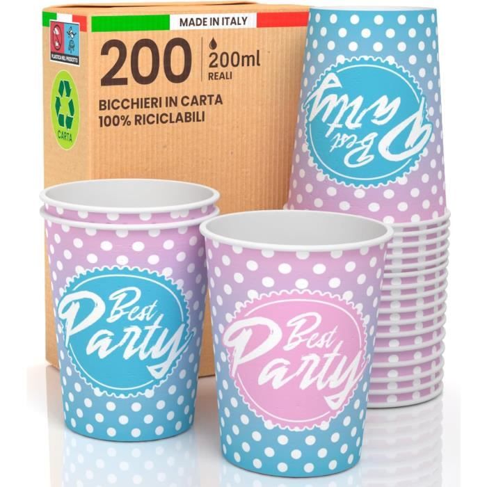 Lot De 1000 Gobelets En Papier 200 Ml écologiques | FindTheDeal