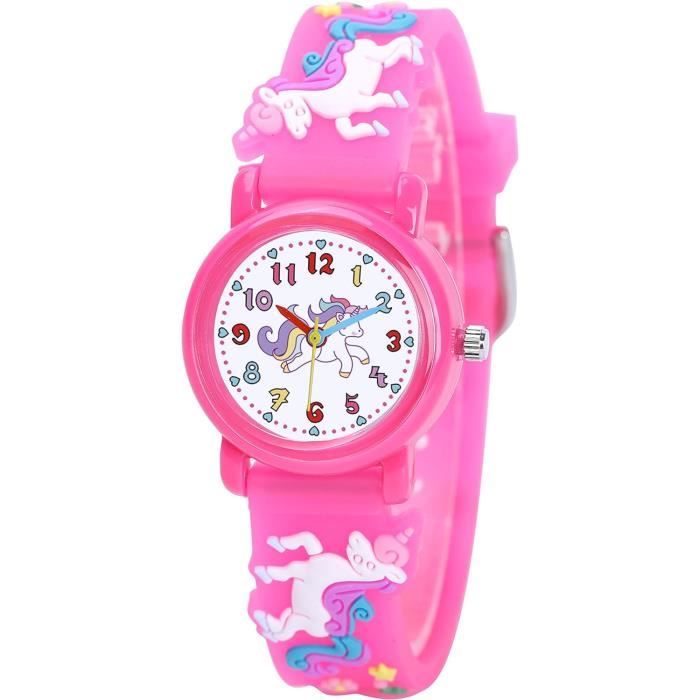 Montre Enfant Licorne - Dessin Animé - Mouvement Quartz - 20,8 Cm - Pour Fille Et Garçon
