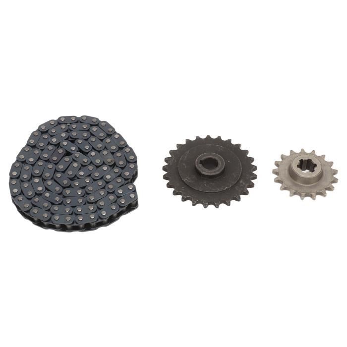 Kit Chaîne Transmission Complète Pour Mini Moto 47cc 49cc - Pignons T8F + Réducteur 6T - Quad Pocket Bike