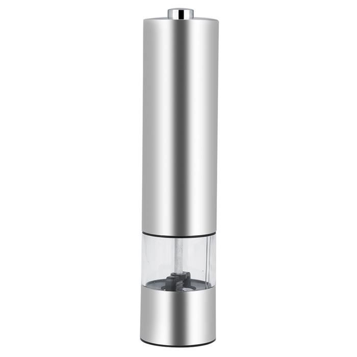 Moulin à Poivre électrique à Piles - Broyage Réglable, Mécanisme Acier Inox, 4 Couleurs, Pour Cuisine