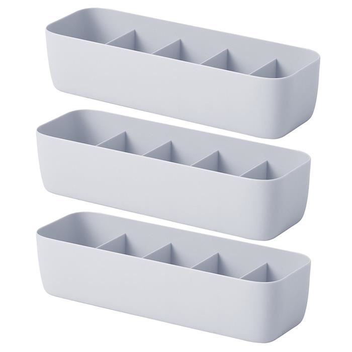Boîte composée de 5 mini boites empilables rondes de Ø 5 cm en plastique