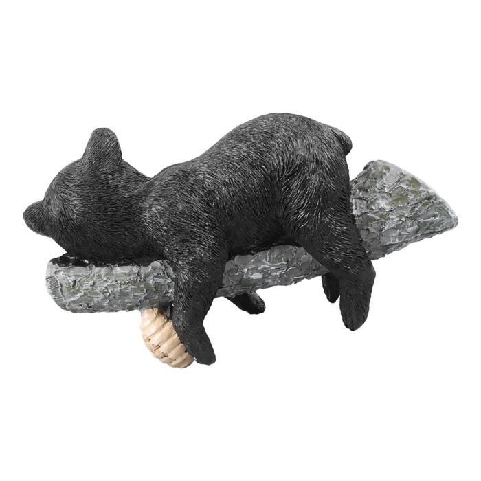 Figurine Ours Figurine D'ours Noir, Figurine Réaliste D'ours Noir