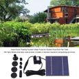 QI018 Pompe solaire de fontaine - Pompe à eau flottante de fontaine d'énergie solaire pour l'aquarium de piscine de bassin de-1