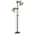 |Promotion| Lampadaire "Rétro" - Lampe Salon Lampadaire de jardin Lampe de sol avec 2 abat-jour Laiton E27 Fonte &MP223572-1