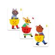 Jeu de cartes éducatif - NATHAN - 1, 2, 3, tomate! - Additionner - Fruit jaune - Légume rouge-1