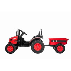 TRACTEUR - CHANTIER Tracteur électrique POWER avec remorque, rouge, tr