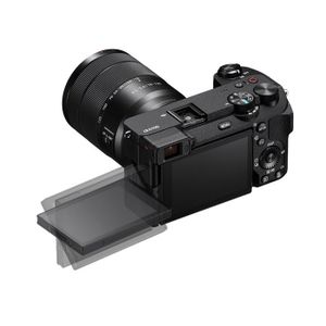 Sony Alpha A6400 (Boîtier + Objectif) – Appareil Mirrorless Argenté – Occasion (Endommagé)