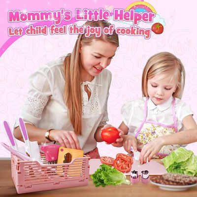 15 Pièces Couteau Enfants, Kit Couteau Sécurité De Cuisine Pour Enfants Pour Couper Et Cuire Des Fruits Ou Legumes Kit Cuisine Jouet Enfant 2 3 4 5 6 Ans B