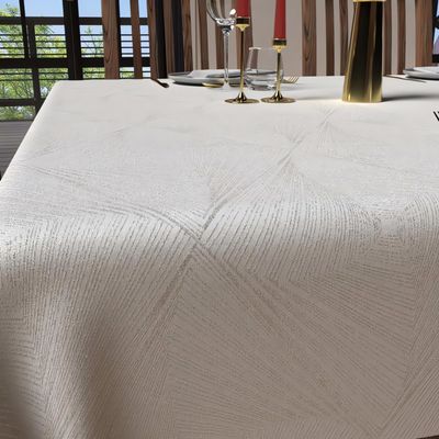 Soleil D'ocre, Luxury Nappe Carée Anti-tâches 180x180 Cm, Polyester