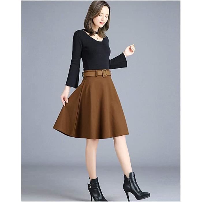 Jupe plissée avec clearance ceinture taille haute