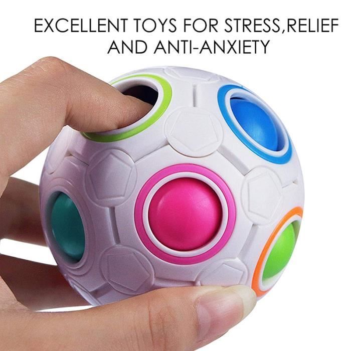 6€39 sur 2Pcs/ fidget anti-stress et anti-anxiété Balle jouet