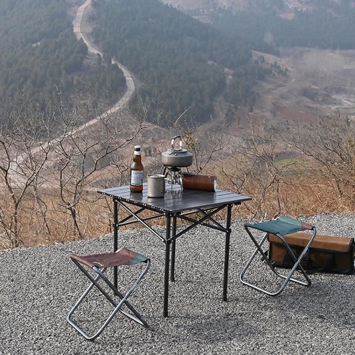 Tabouret Pliant De Camping Trukafie - Pliable, Léger (0,72kg), Supporte 200kg, Avec Sac De Rangement